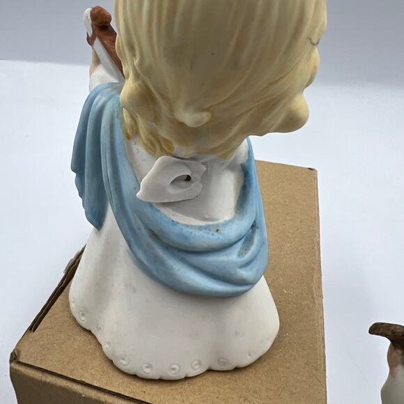 Vintage Set 3 Homco Christmas Ceramic Carolers Holiday Figurines Harp Mandolin - Picture 10 of 14